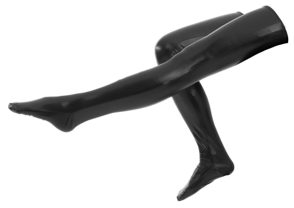 5418 and Wet Look Thigh Party Tights Stockings Shiny Metallic Skintight